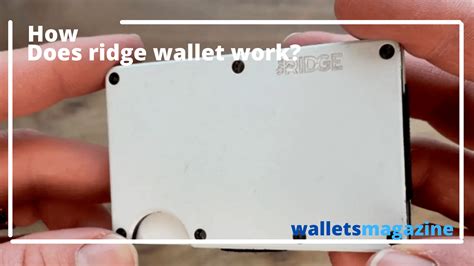 how does ridge wallet work|which ridge wallet doesn't scratch.